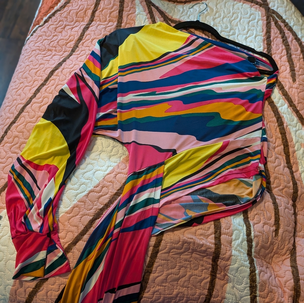 Colorful Abstract Long Sleeve Top